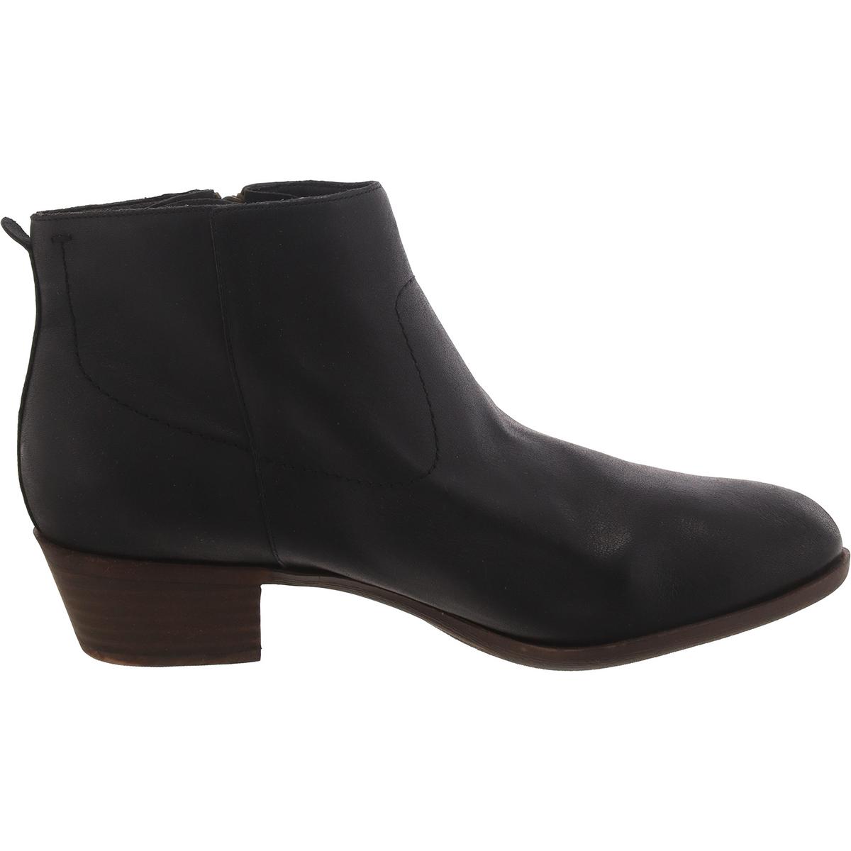 Lucky Brand Women's Leather Low Block Heel Almond Toe Ankle Bootie - Picture 5 of 15