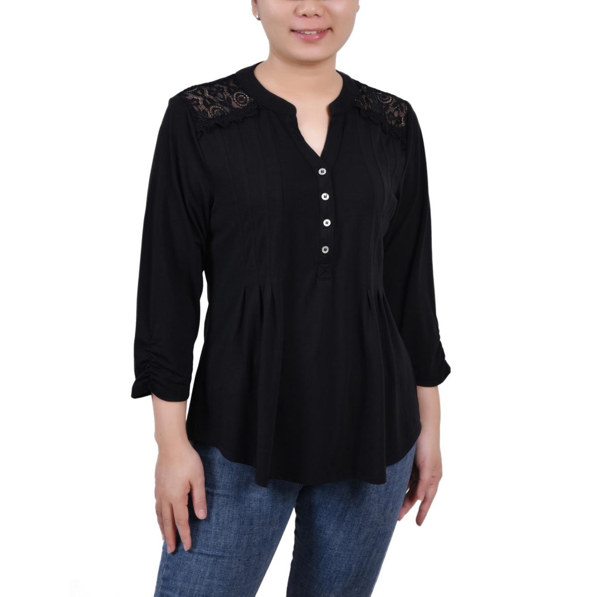 Женский пуловер на завязках из нью-йоркской коллекции Top Petites BHFO 1071