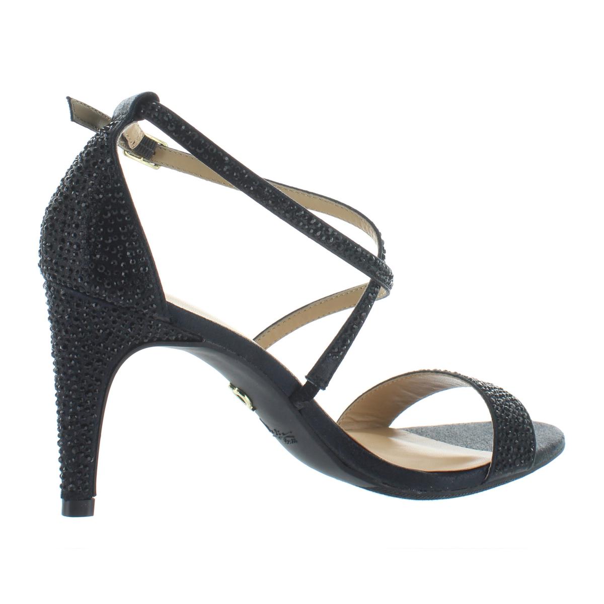 black evening heels
