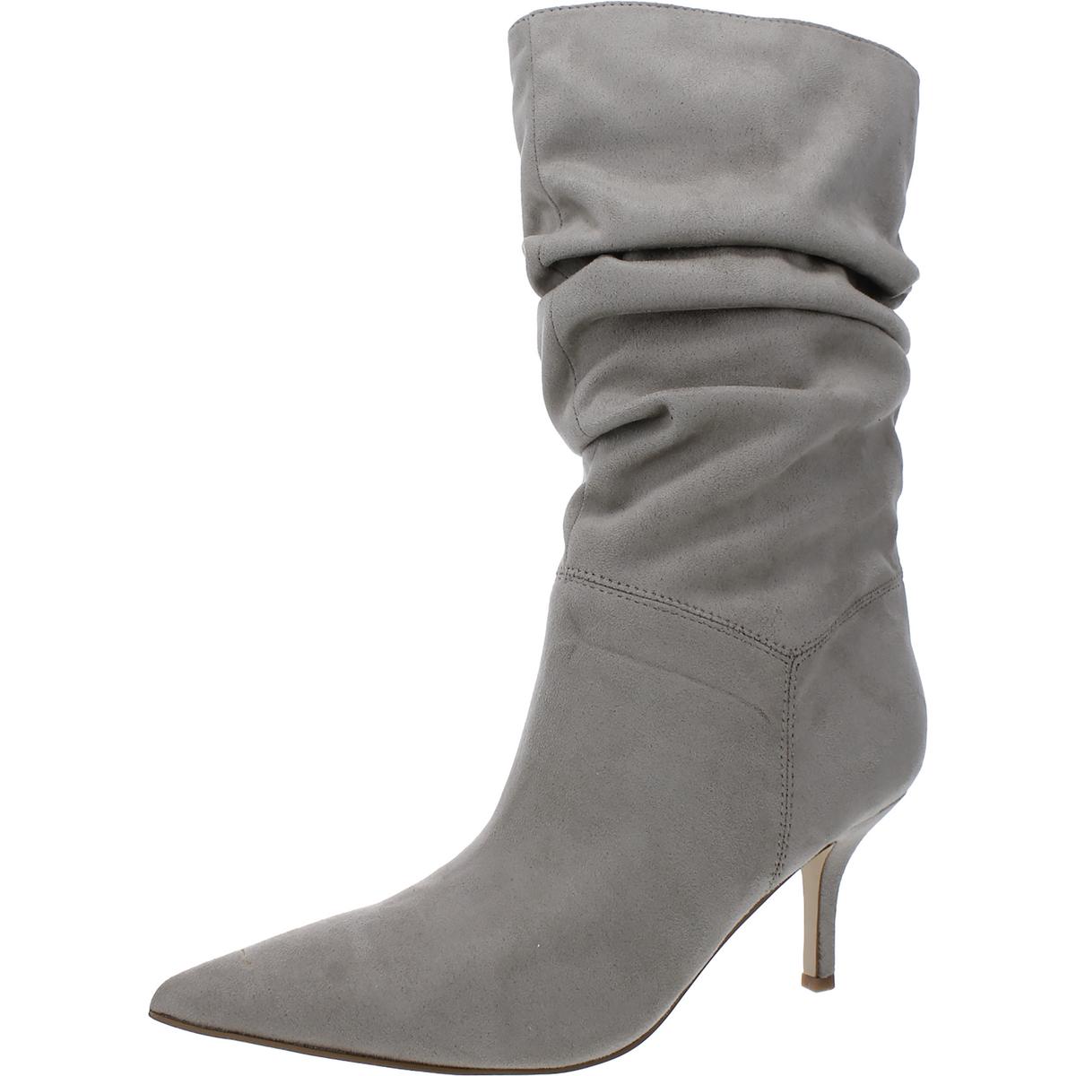 Nine West Womens Mycki 2 Faux Suede Pull On Mid-Calf Boots Shoes BHFO 8303 - Picture 11 of 13