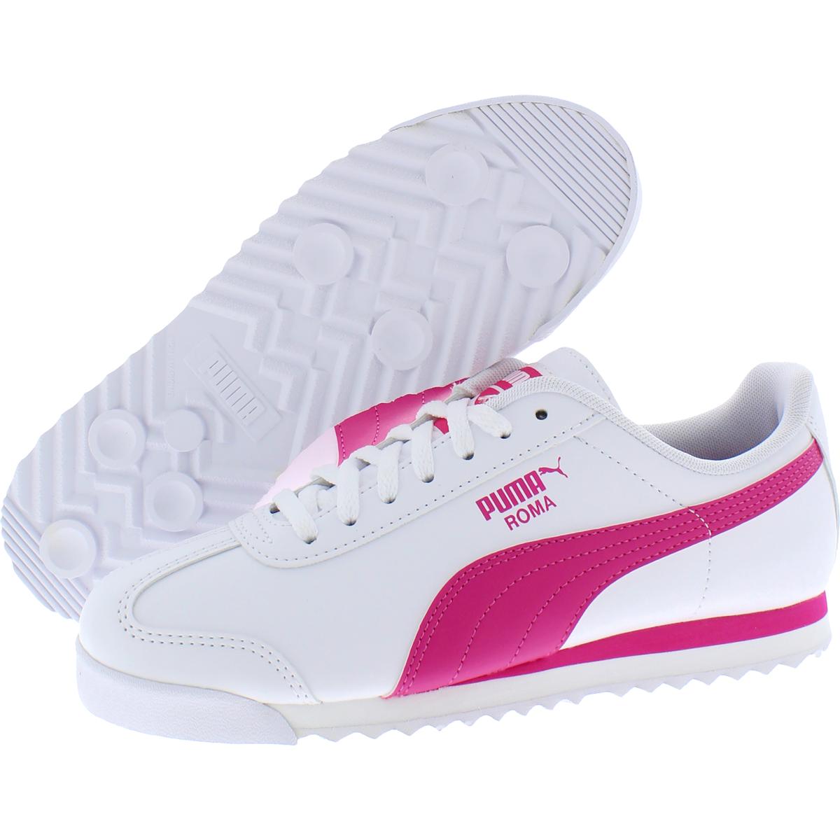 Puma Girls Roma Basic Jr Faux Leather Solid Trainers Sneakers Shoes ...
