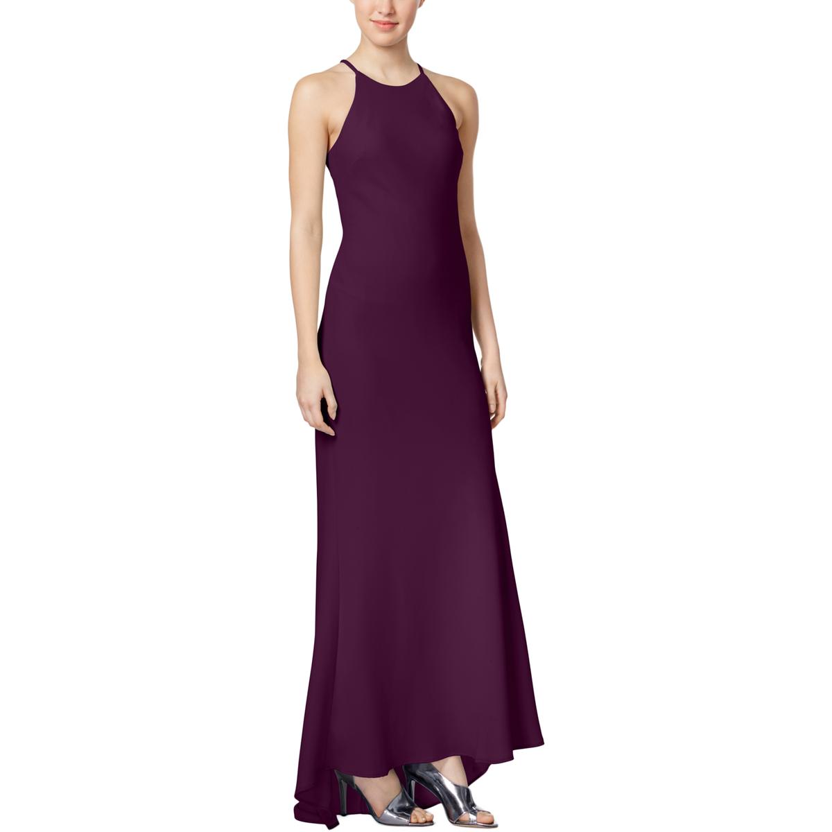 calvin klein floral pleated crepe gown