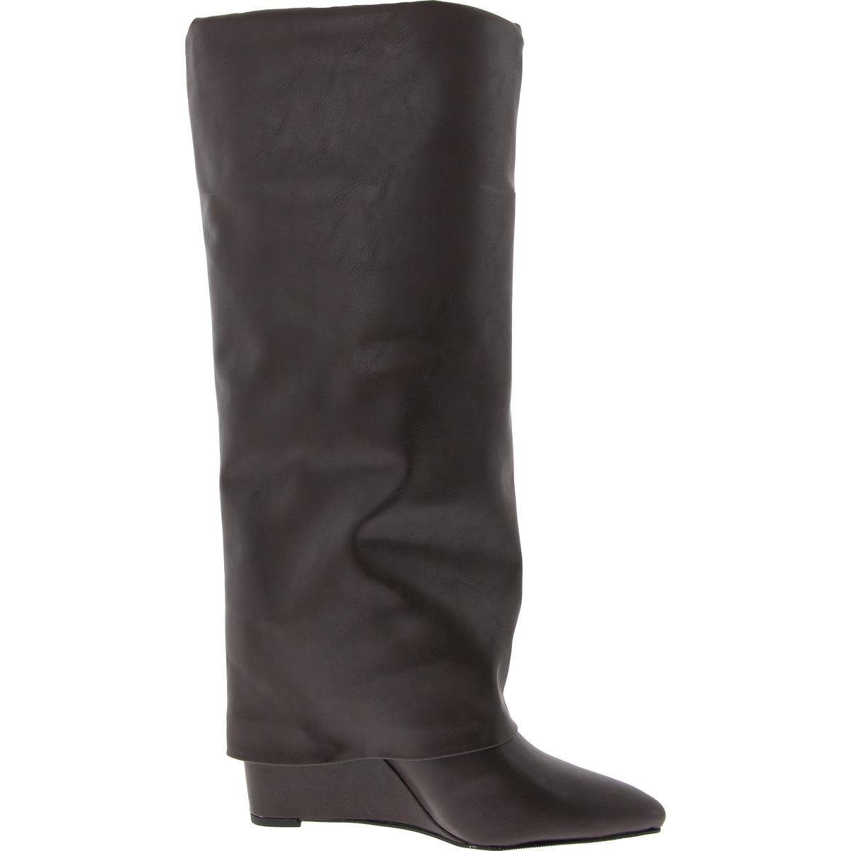 Madden Girl Womens Evanderwc Faux Leather Cuffed Knee-High Boots Shoes BHFO 8026 - Picture 11 of 15