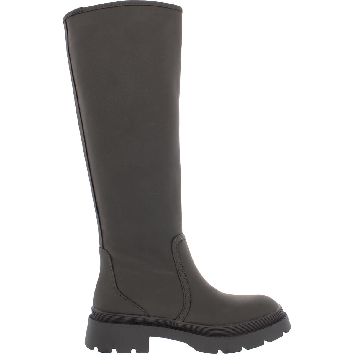 Steve Madden Womens Cloudy Faux Leather Pull On Knee-High Boots Shoes BHFO 2560