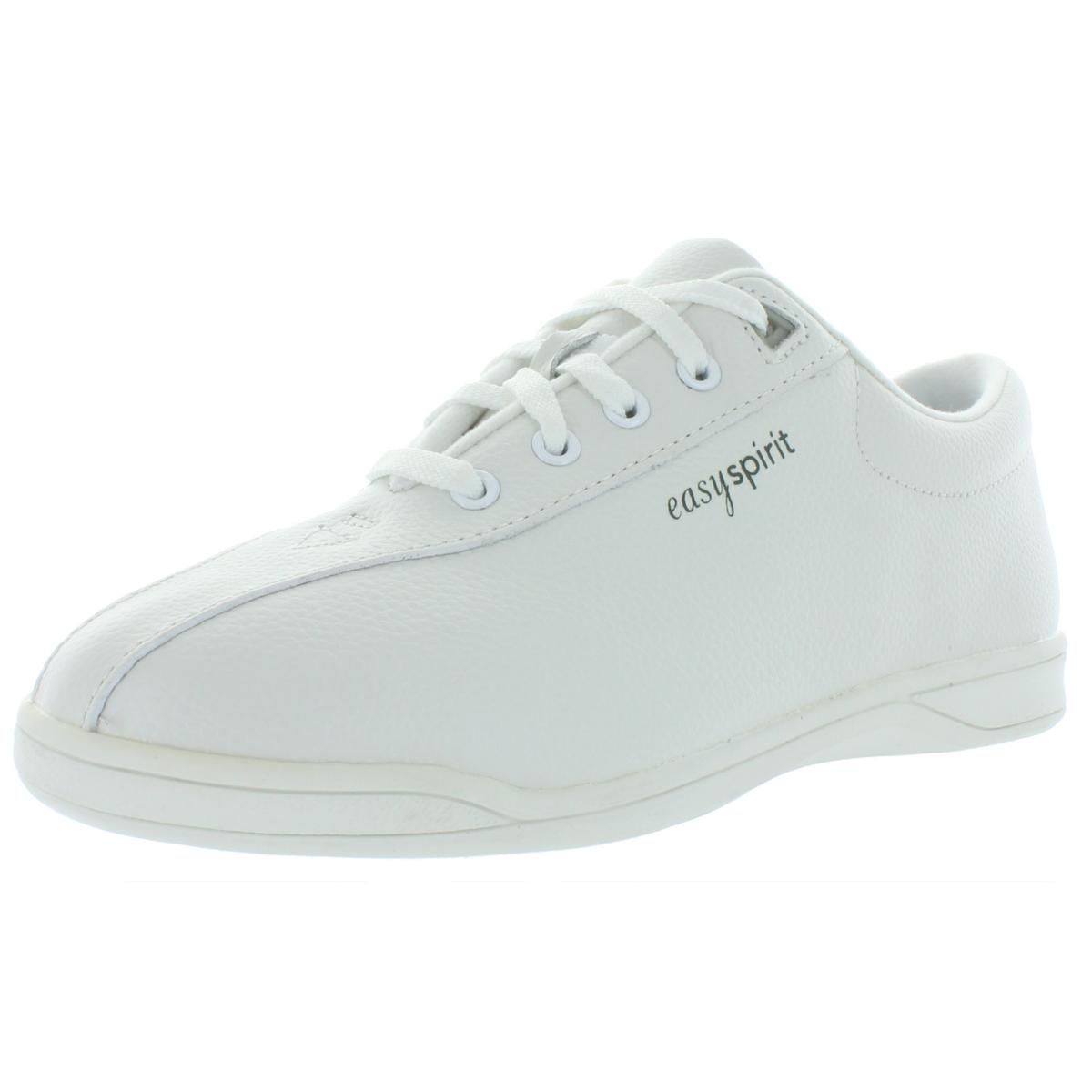 Easy Spirit Womens AP1 White Leather Sneakers Shoes 8 Medium (B,M) BHFO ...