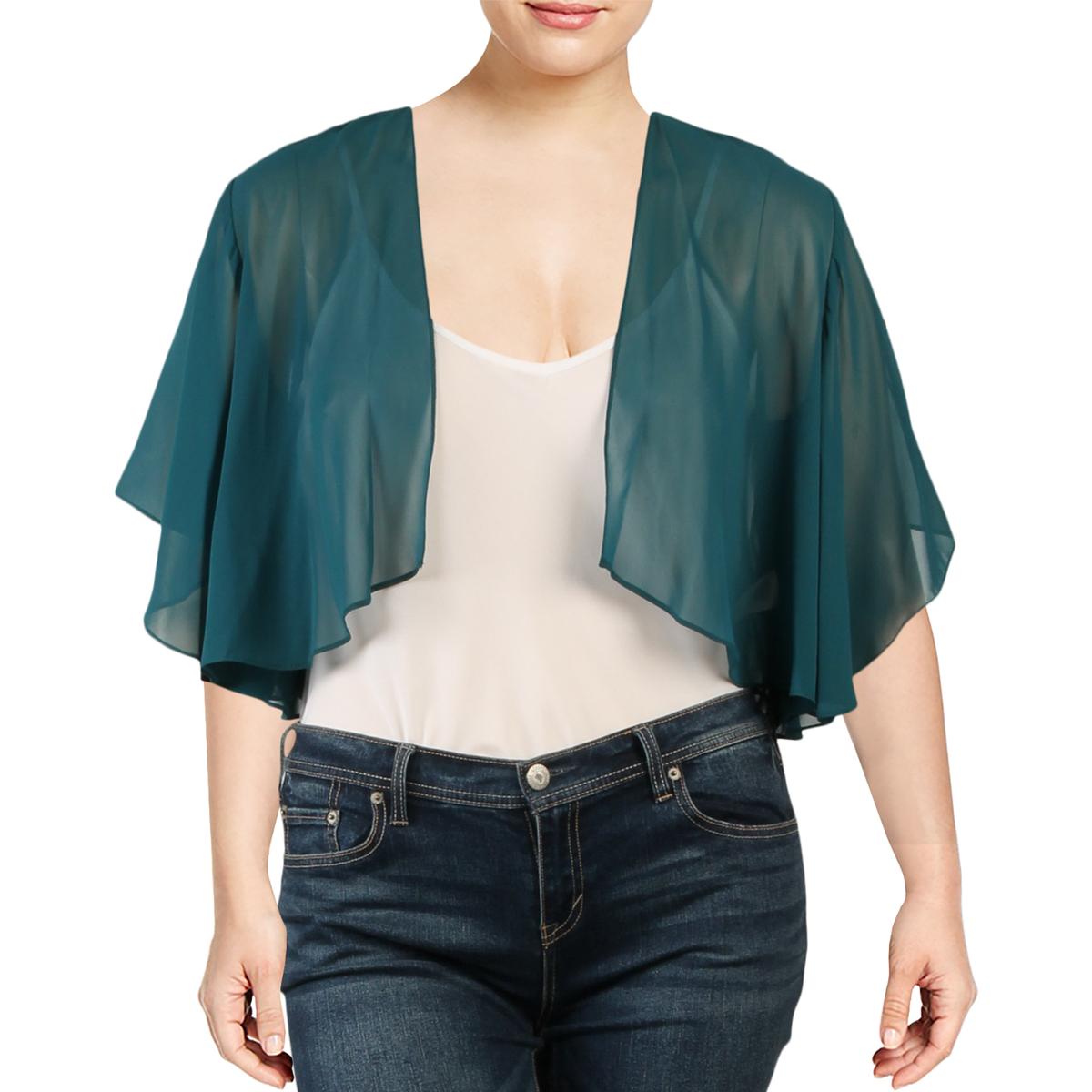 green chiffon jacket