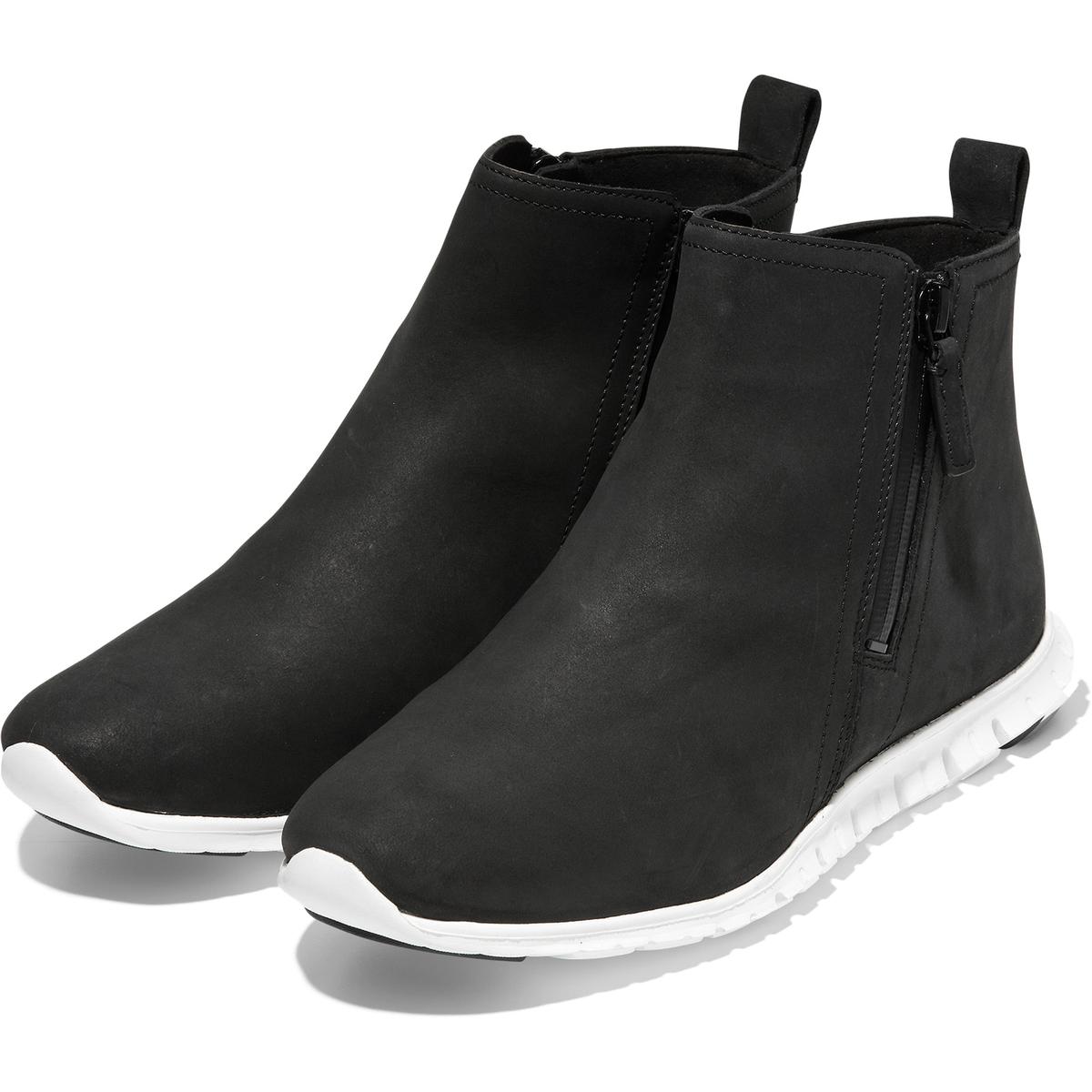 Cole Haan Womens ZeroGrand Black Nubuck Booties Shoes 8 Medium (B,M