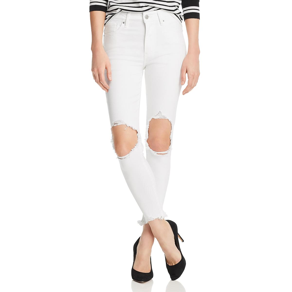 levi white cropped jeans