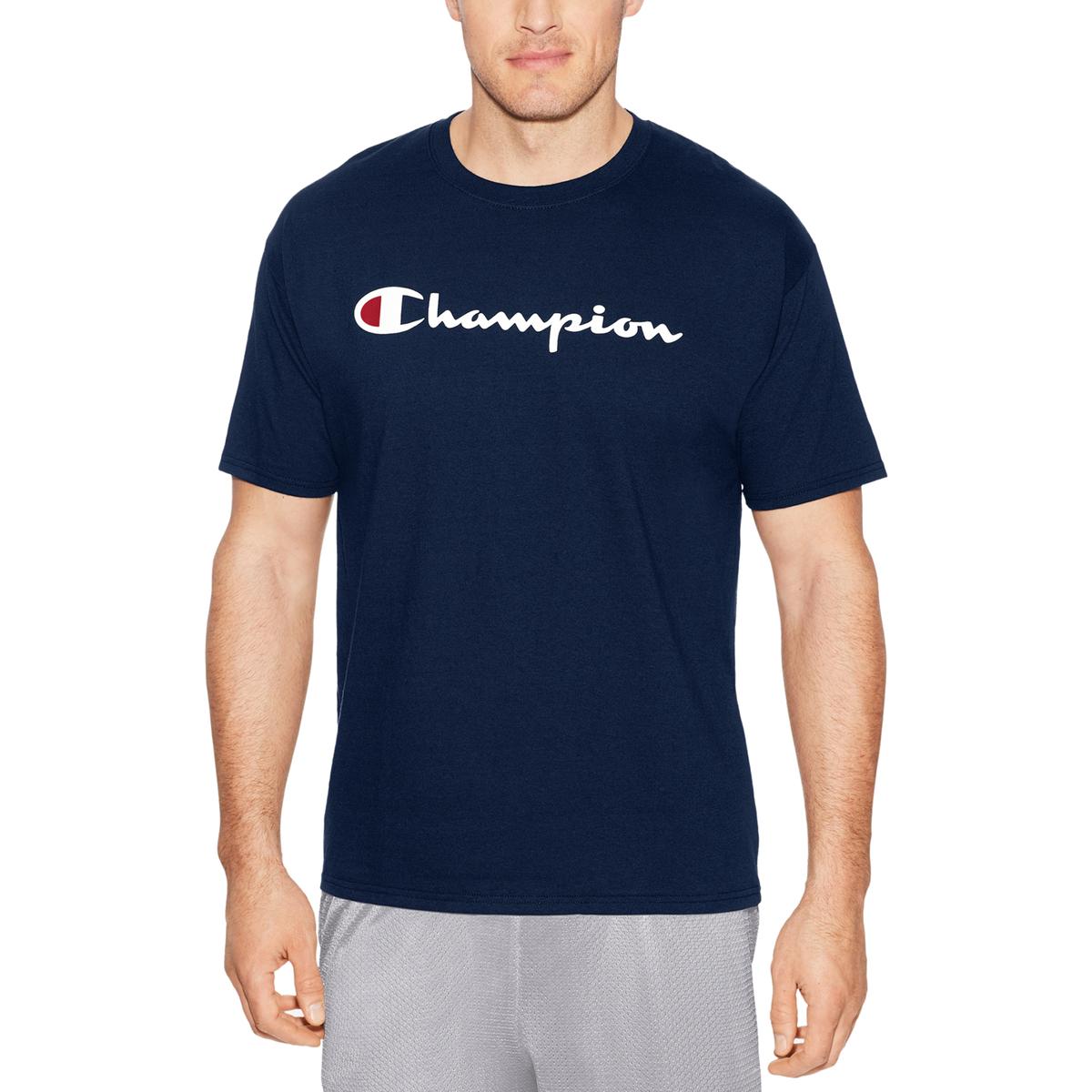 Champion Mens Navy Fitness Workout Active Wear T-Shirt S BHFO 5188 | eBay
