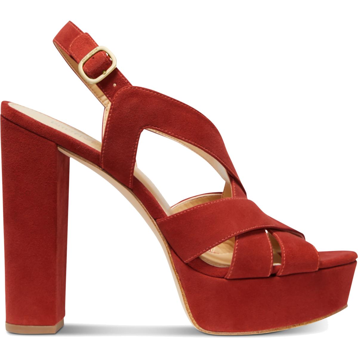 MICHAEL Michael Kors Womens Red Suede Dress Pumps Shoes 7 Medium (B,M ...