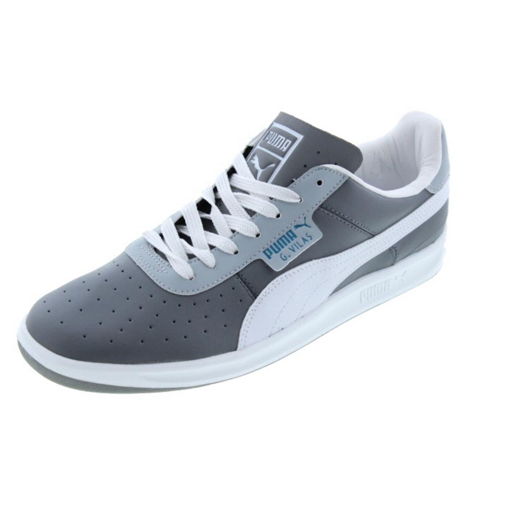 PUMA NEW G. Vilas L2 Gray Leather EcoOrthoLite Tennis Shoes Sneakers 8. ...