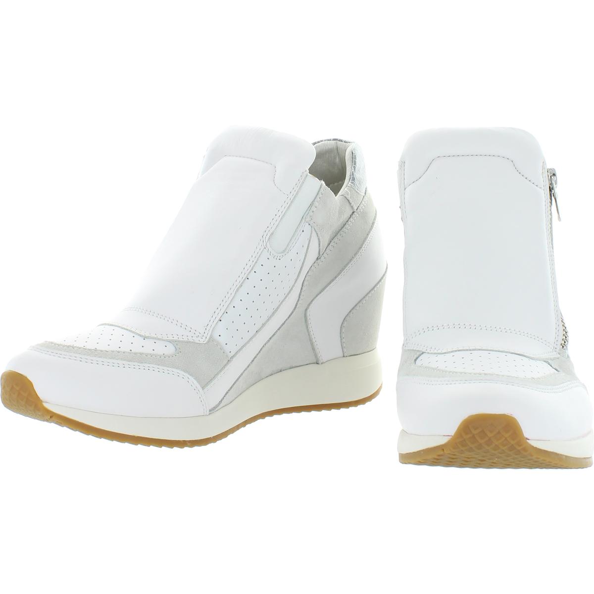 Geox Respira Womens Nydame Suede Slip On Heeled Wedge Sneaker Shoes BHFO 3484 | eBay