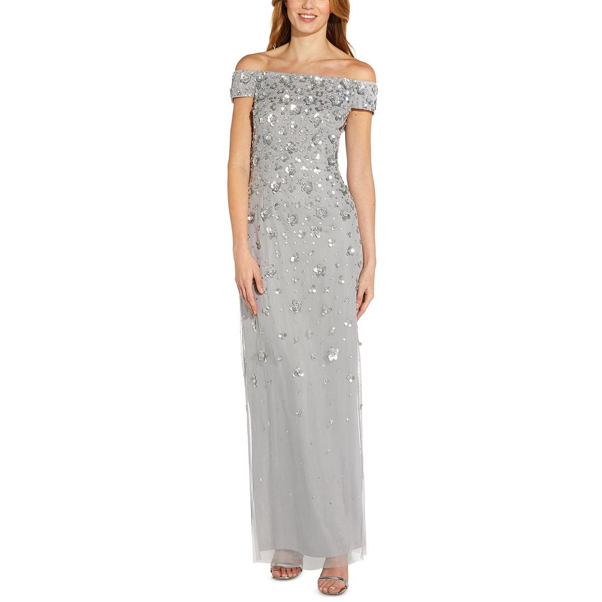 Adrianna Papell Женское вечернее платье с украшением Petites BHFO 0973