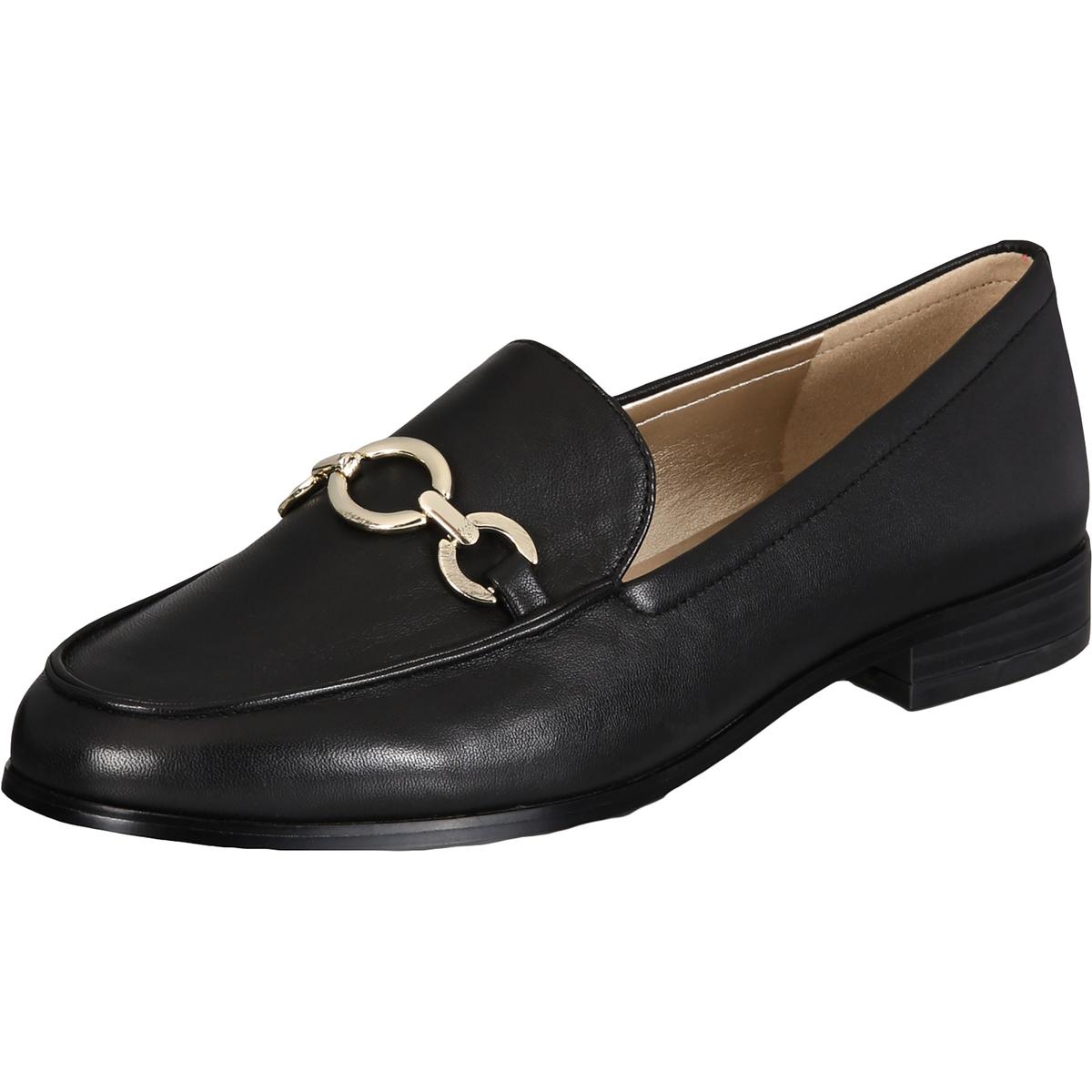 Bandolino Womens Lehain Black Leather Loafers Shoes 5.5 Medium (B,M ...