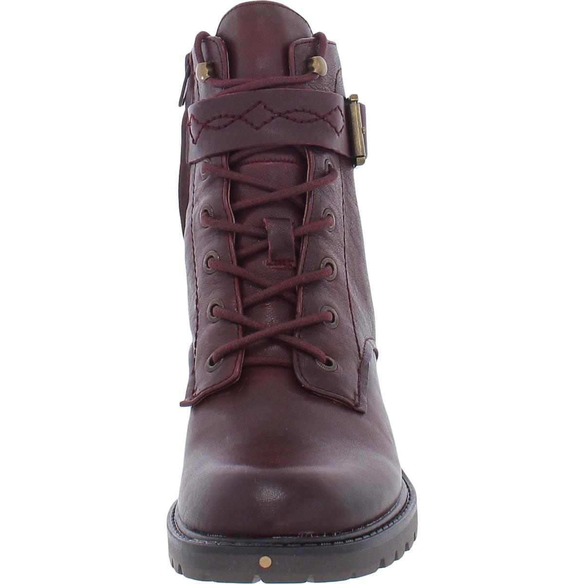 Zodiac Womens Gemma Zipper Ankle Combat & Lace-up Boots Shoes BHFO