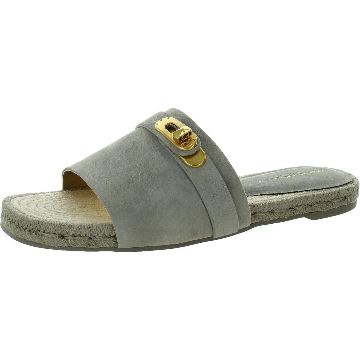 Женские босоножки-горки Donna Karan из искусственной замши с открытым носком украшенные Taci BHFO 6268 6590₽