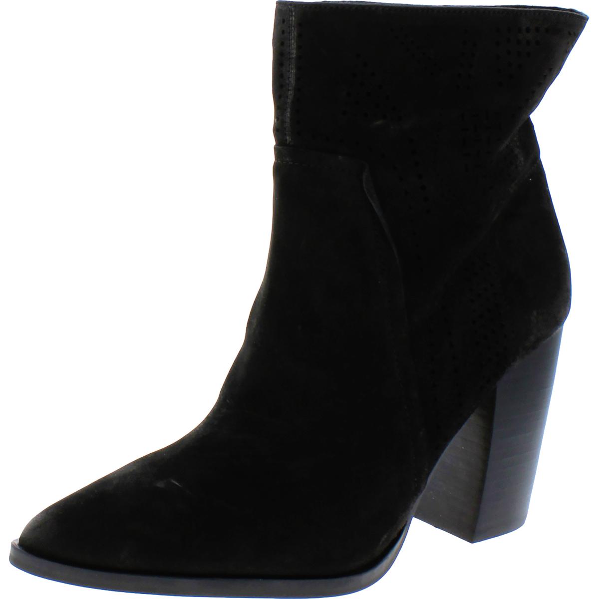 Vince Camuto Womens Catheryna Black Suede Booties Shoes 6 Medium (B,M ...