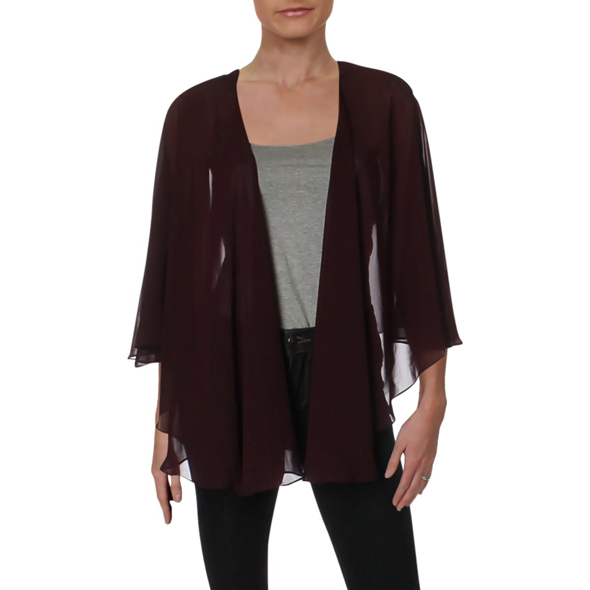 SLNY Womens Navy Velvet Loop-Through Shawl//Wrap O//S BHFO 6730