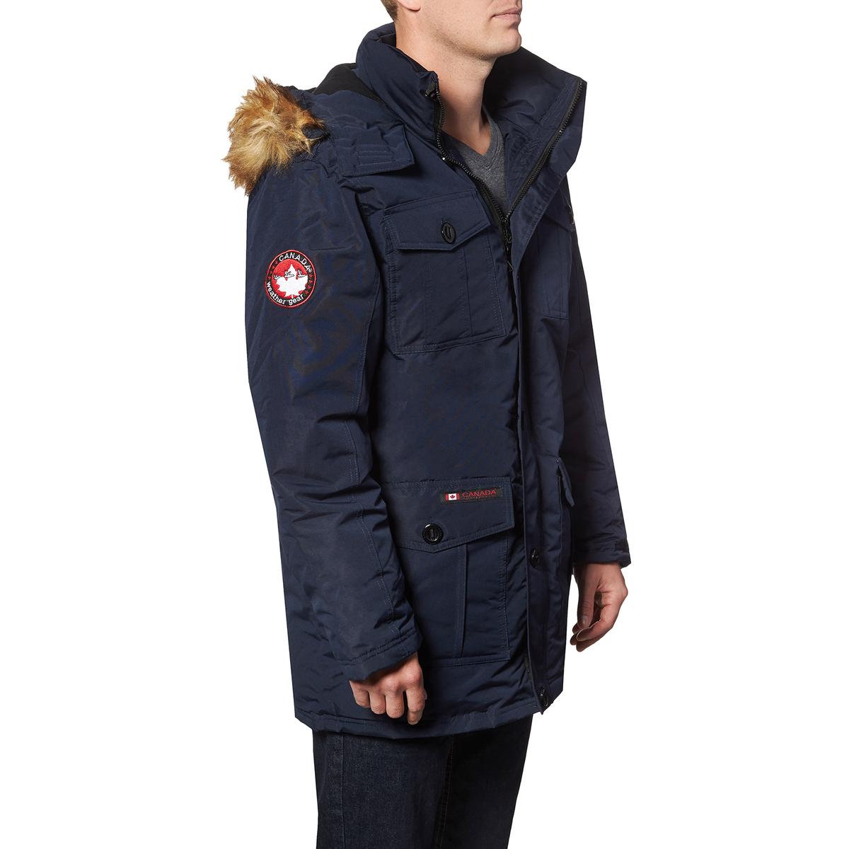 Canada Weather Gear Parka Coat for Men-Insulated Winter Jacket w/ Faux Fur  Hood | eBay