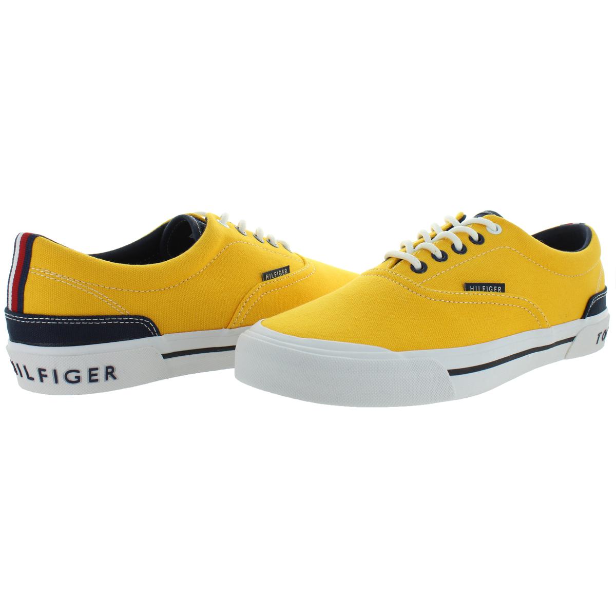 tommy hilfiger yellow sneakers