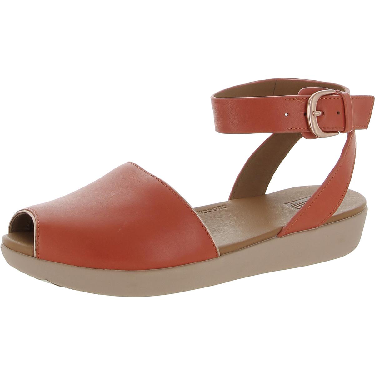 Fitflop Womens Cova Pop Pink Leather Ankle Strap Shoes 5 Medium (B,M) BHFO  2354 | eBay UK