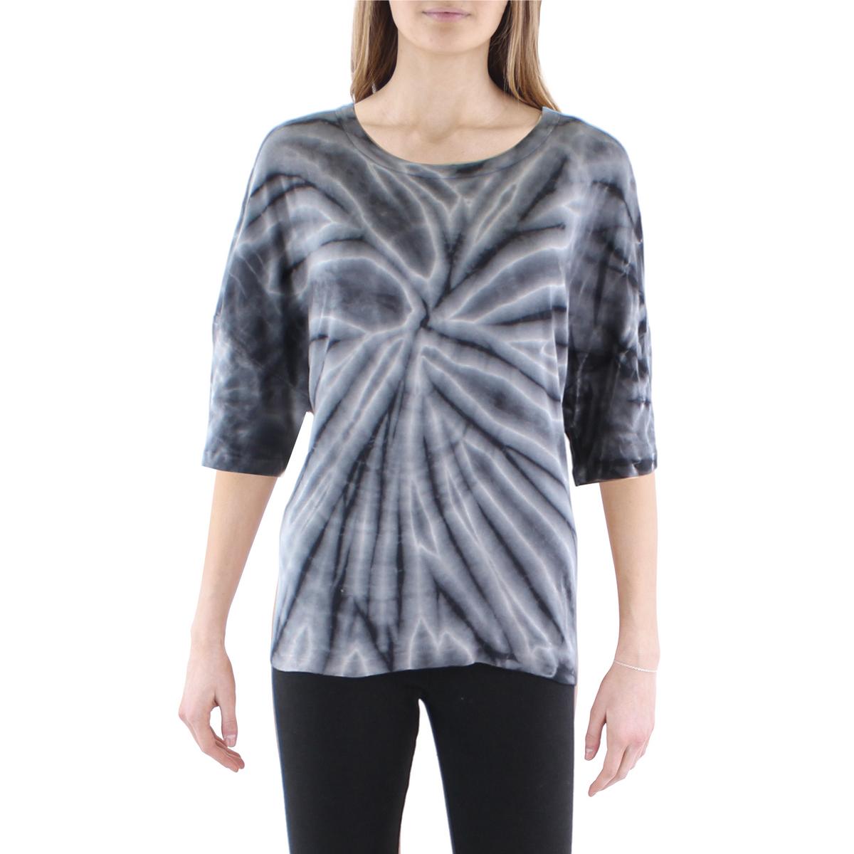 Anthropologie Maronie Womens Tie Dye Knit Cozy T-Shirt Top BHFO 5078