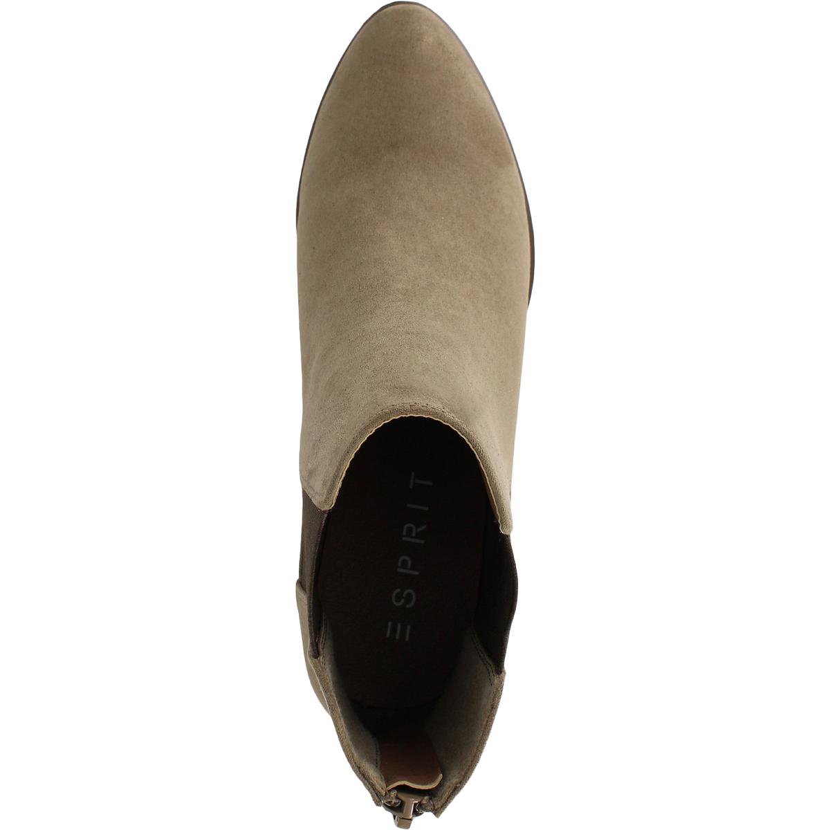 Esprit Womens Tylee Zipper Block-Heel Almond-Toe Ankle Boots Shoes BHFO  4306 | eBay