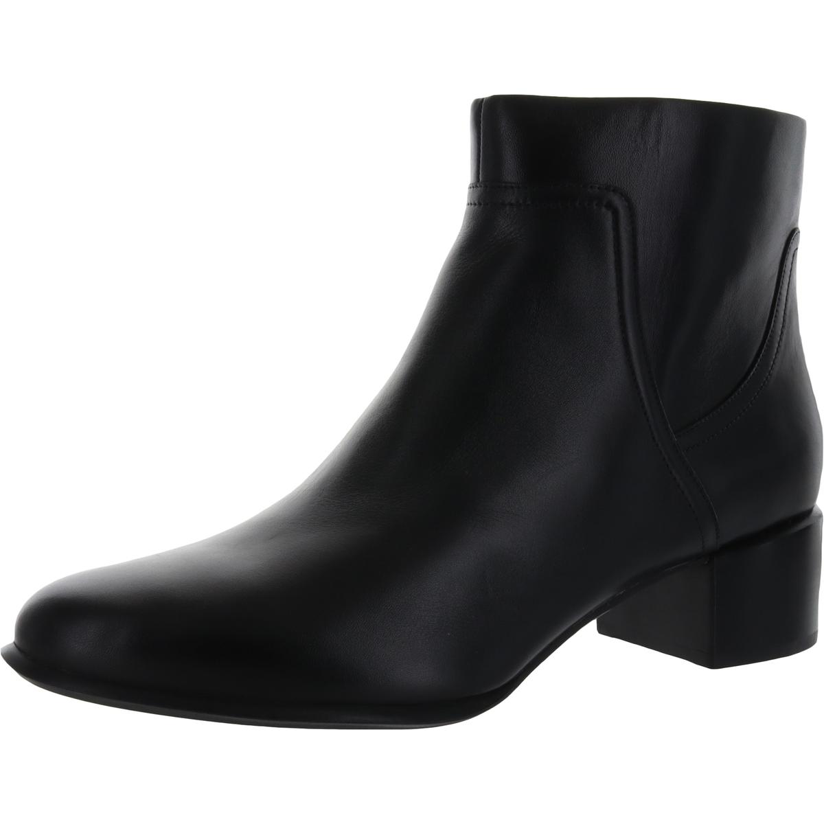 vionic black leather ankle boots