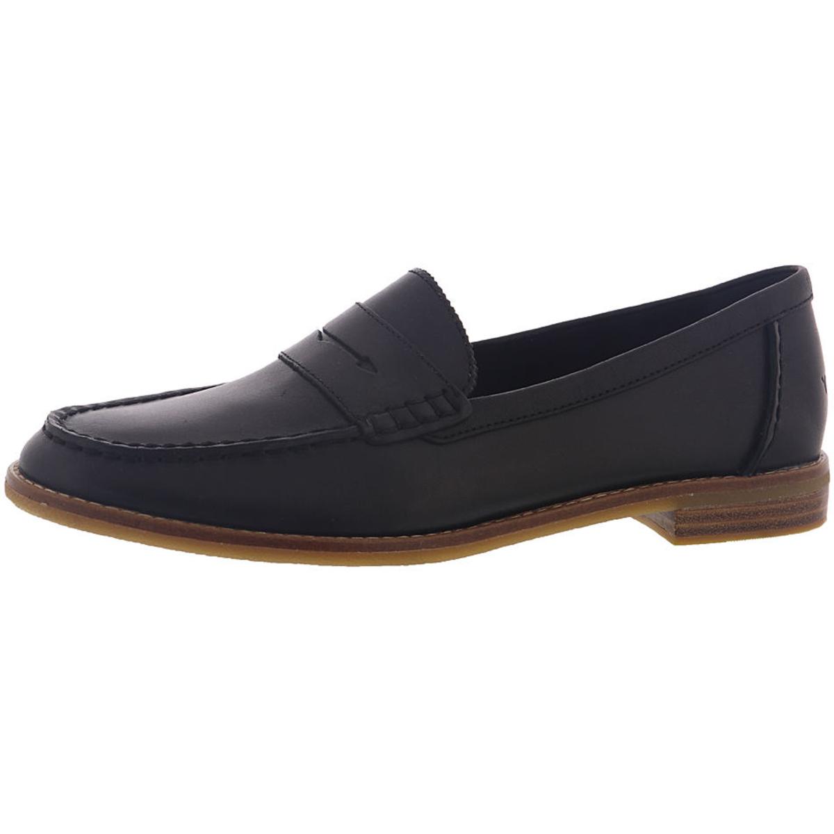 Sperry Womens Seaport Black Penny Loafers Shoes 8.5 Medium (B,M) BHFO ...