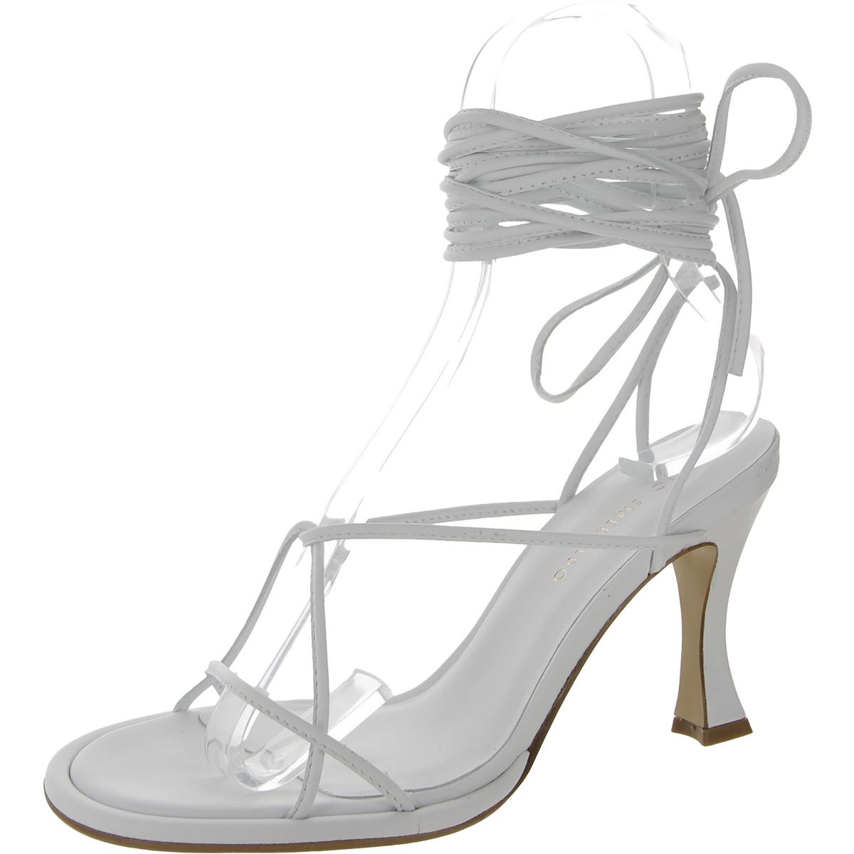 Женские туфли Ilio Smeraldo Ilenia 02 с ремешком на щиколотке, белые, на каблуке 36 см, средний (B,M) BHFO 7578