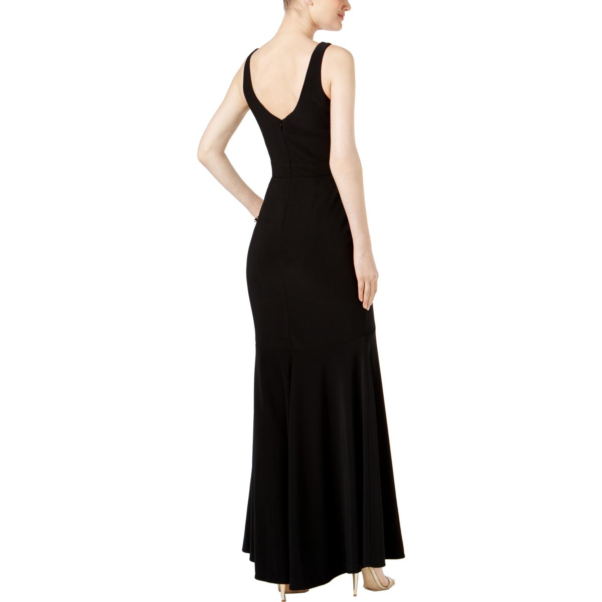 Betsy & Adam Womens Black Sleeveless Evening Dress Gown Petites 8P BHFO ...