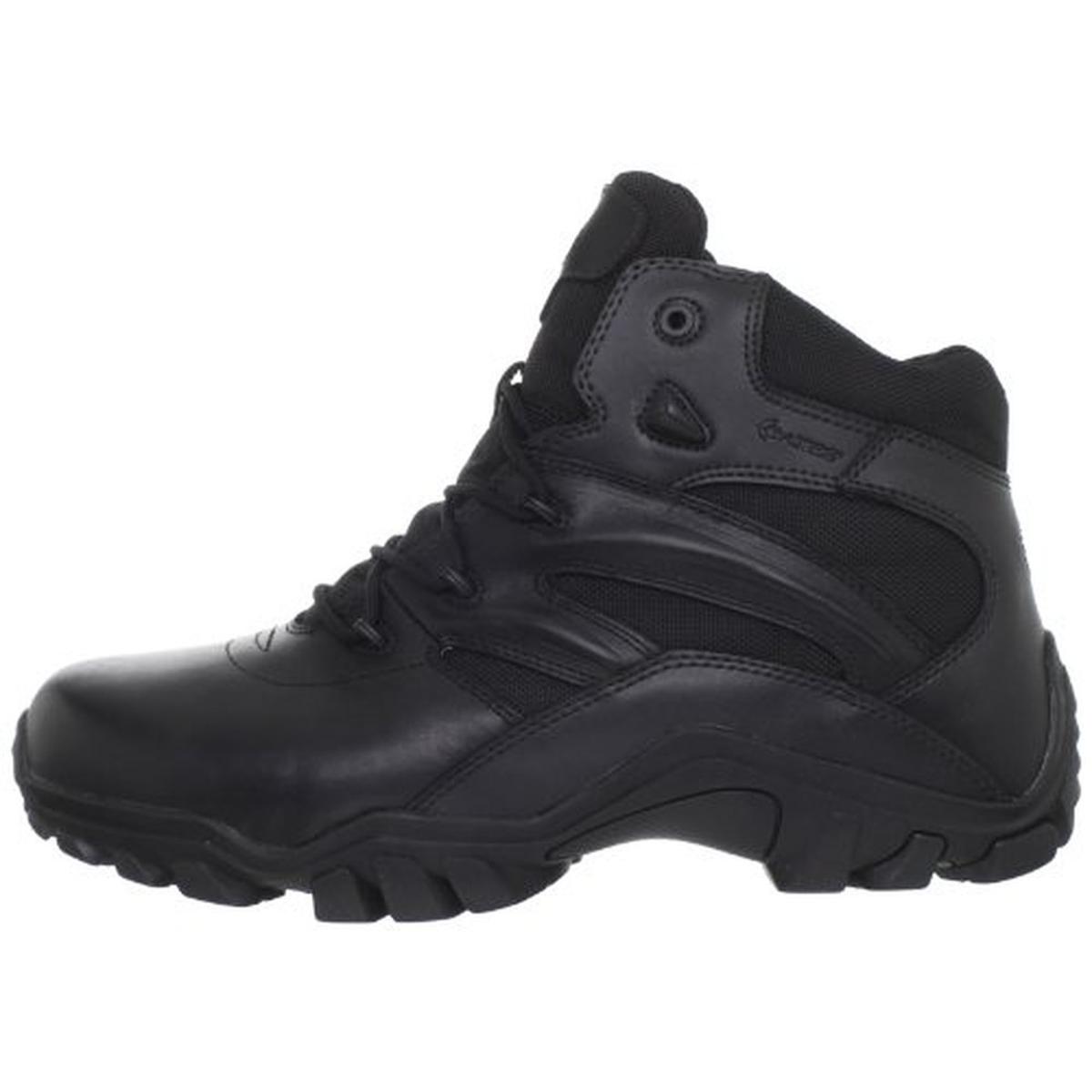 Bates Mens Delta Black Faux Leather Combat Boots Shoes 11 Medium (D) BHFO 3613
