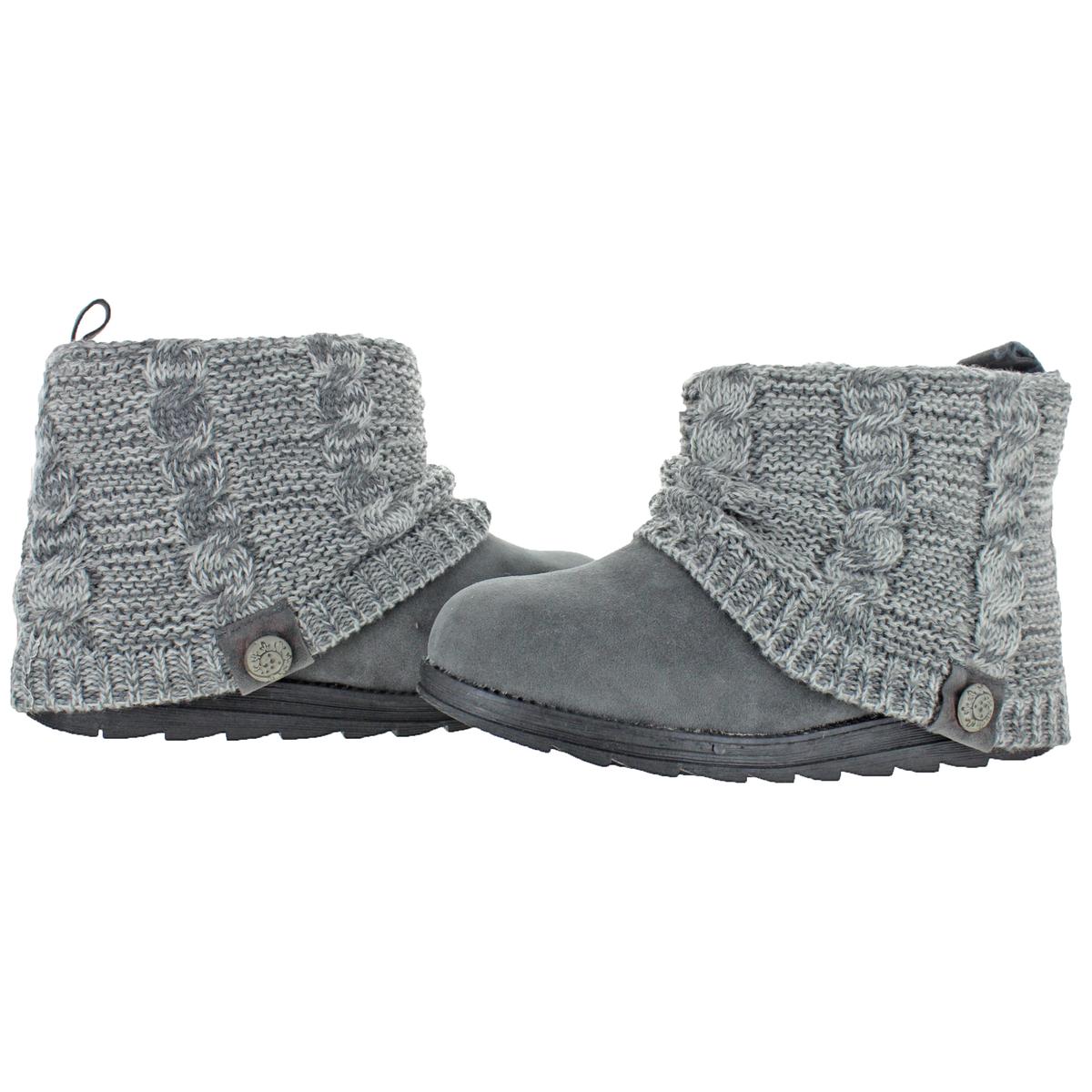 Muk Luks Patti Women's Cable Knit Cuff Booties Boots eBay