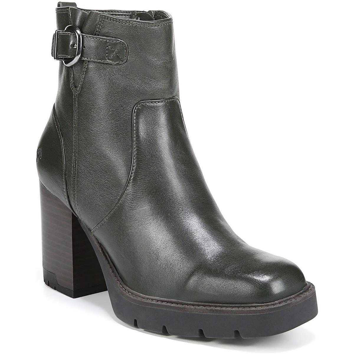 Naturalizer Wilde Damenschuhe Leder-Stiefeletten mit gestapeltem Absatz BHFO 6597 - Bild 7 von 9