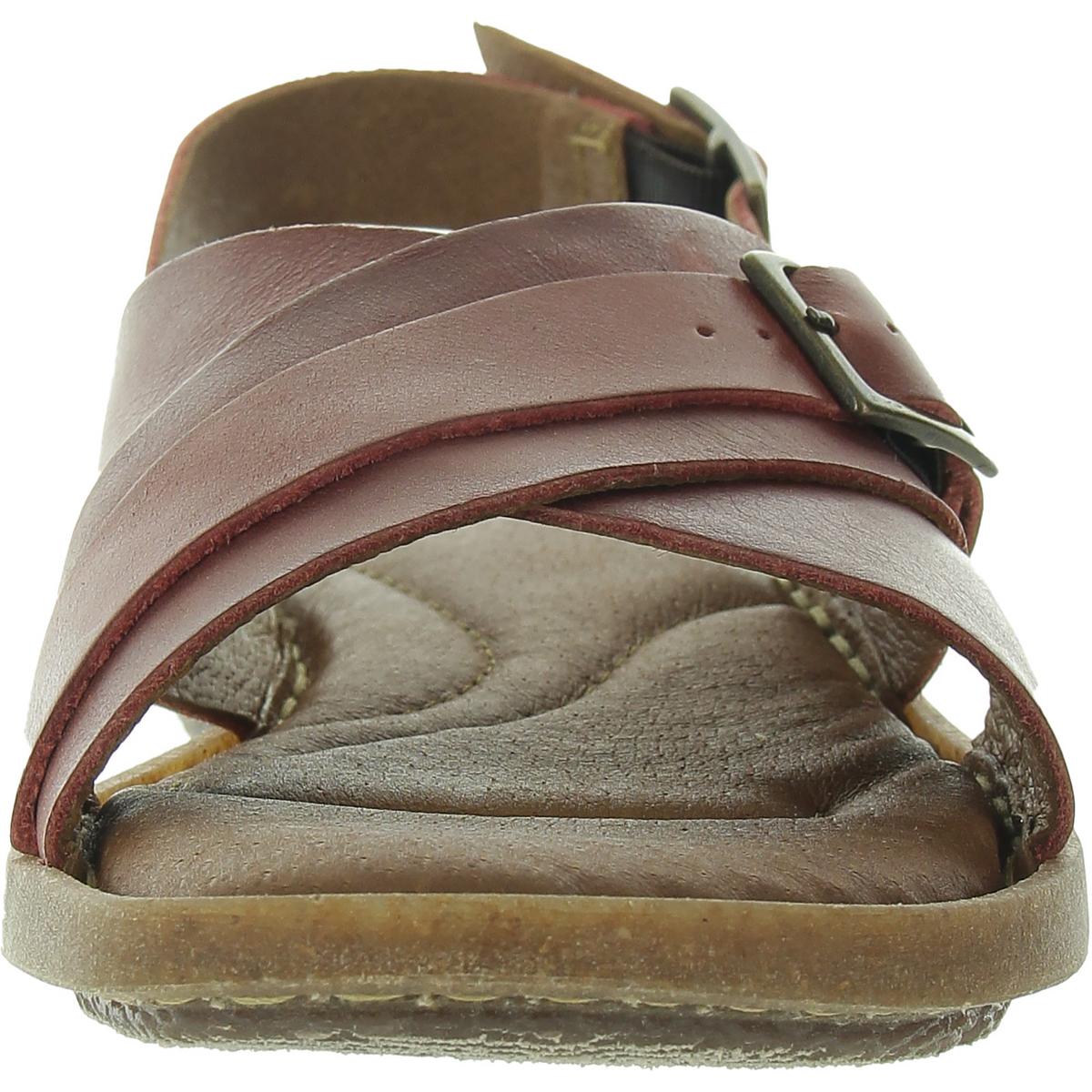 Born Womens Marina Buckle Leather Flatform Sandals BHFO 7310 - Picture 11 of 12
