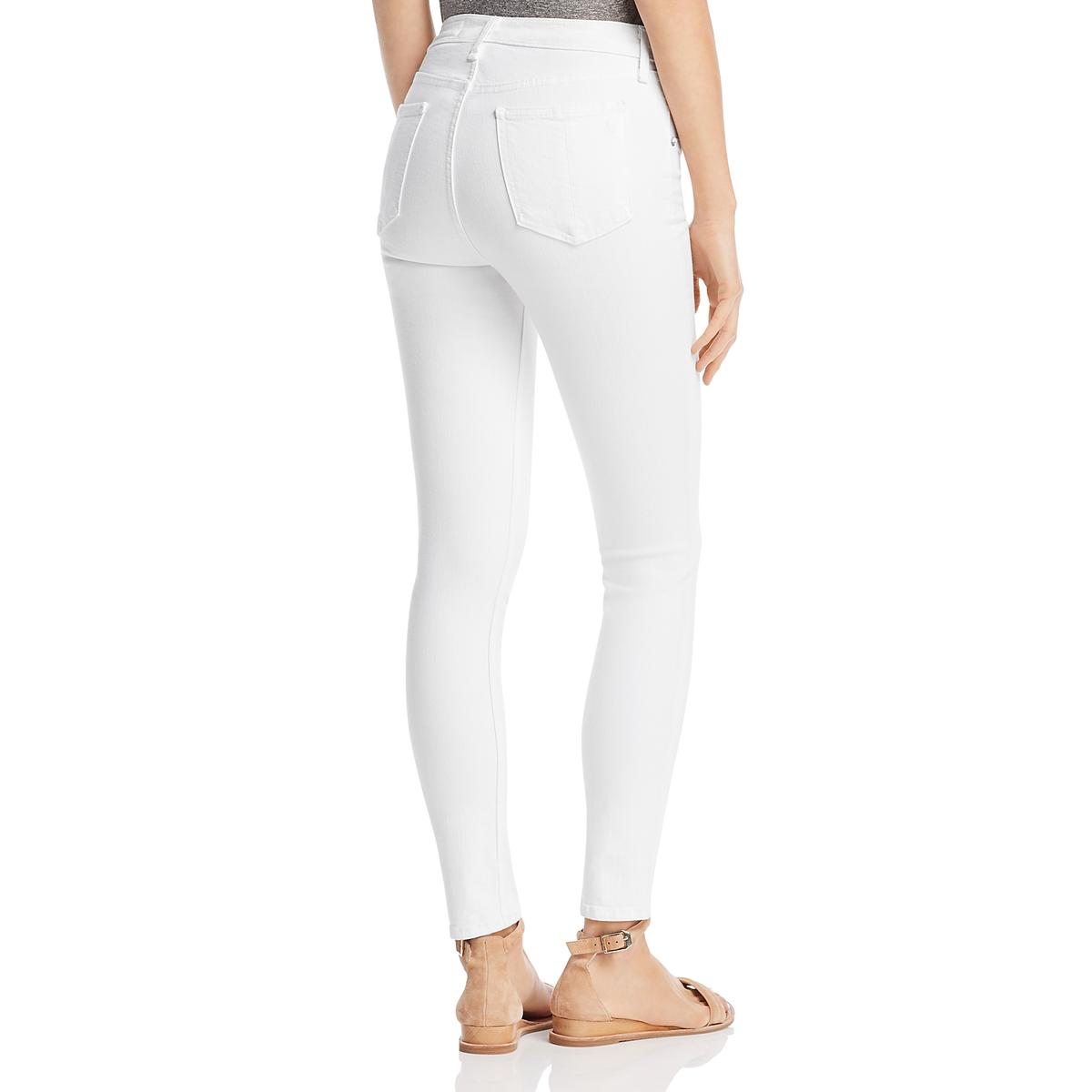 Rag & Bone Womens White Denim High Rise Ankle Skinny Jeans 24 BHFO 9209