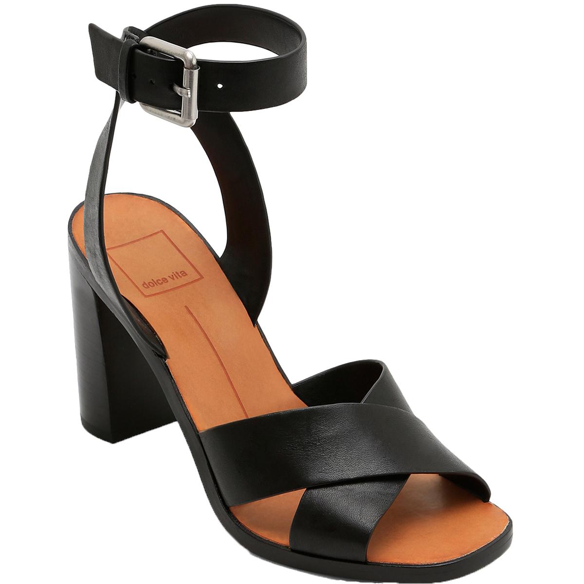 Dolce Vita Womens Nala Leather Ankle Strap Dress Sandals Shoes BHFO 7298