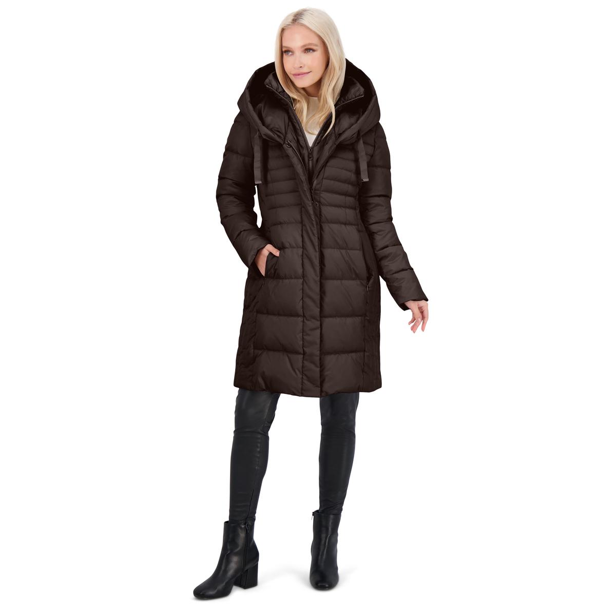 women's fitted puffer coat