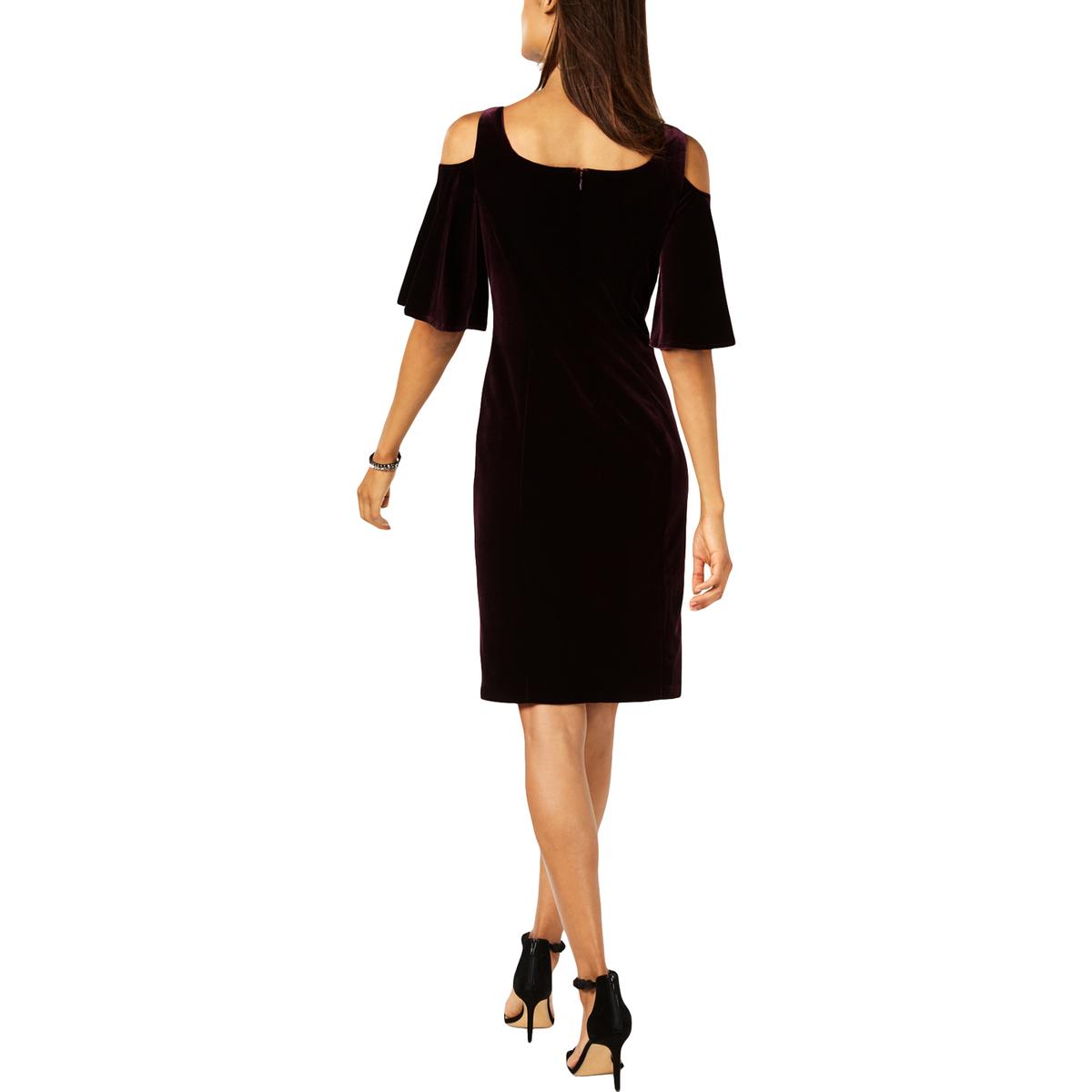 womens purple velvet dress