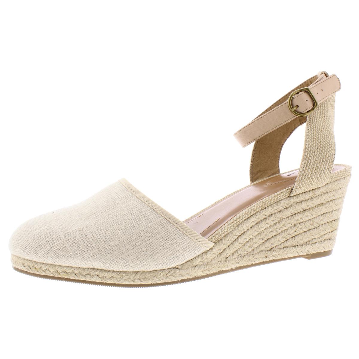Style & Co. Женские бежевые босоножки Mailena на танкетке, размер 11, средний (B,M), BHFO 6487