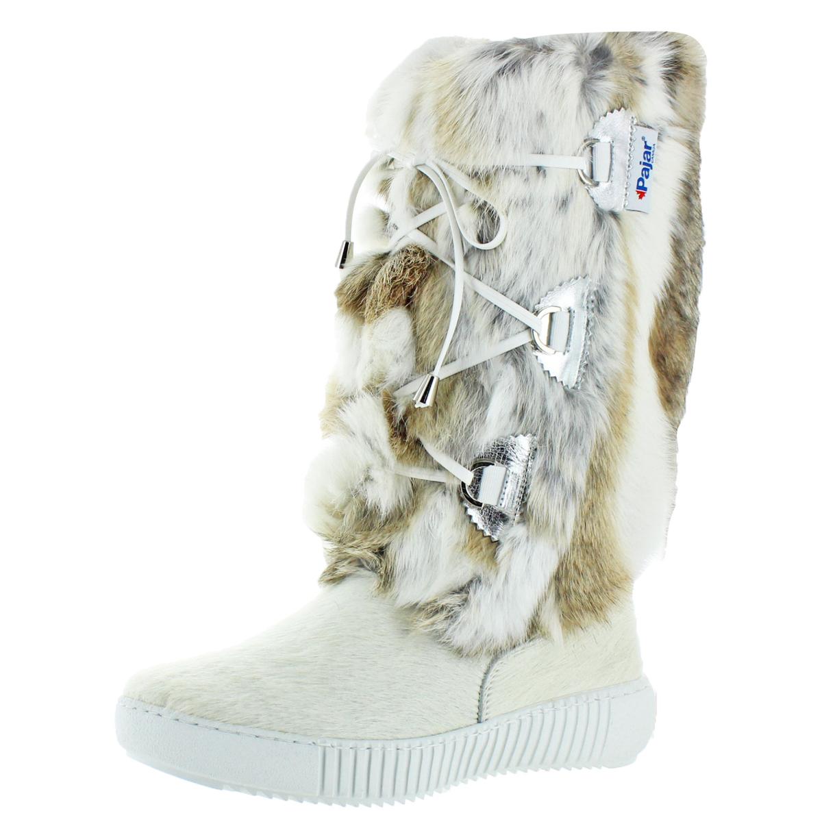 pajar rabbit fur winter boots