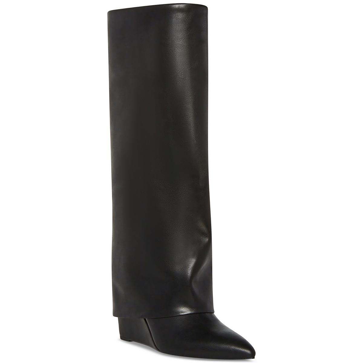 Madden Girl Womens Evanderwc Faux Leather Cuffed Knee-High Boots Shoes BHFO 8026 - Picture 4 of 15