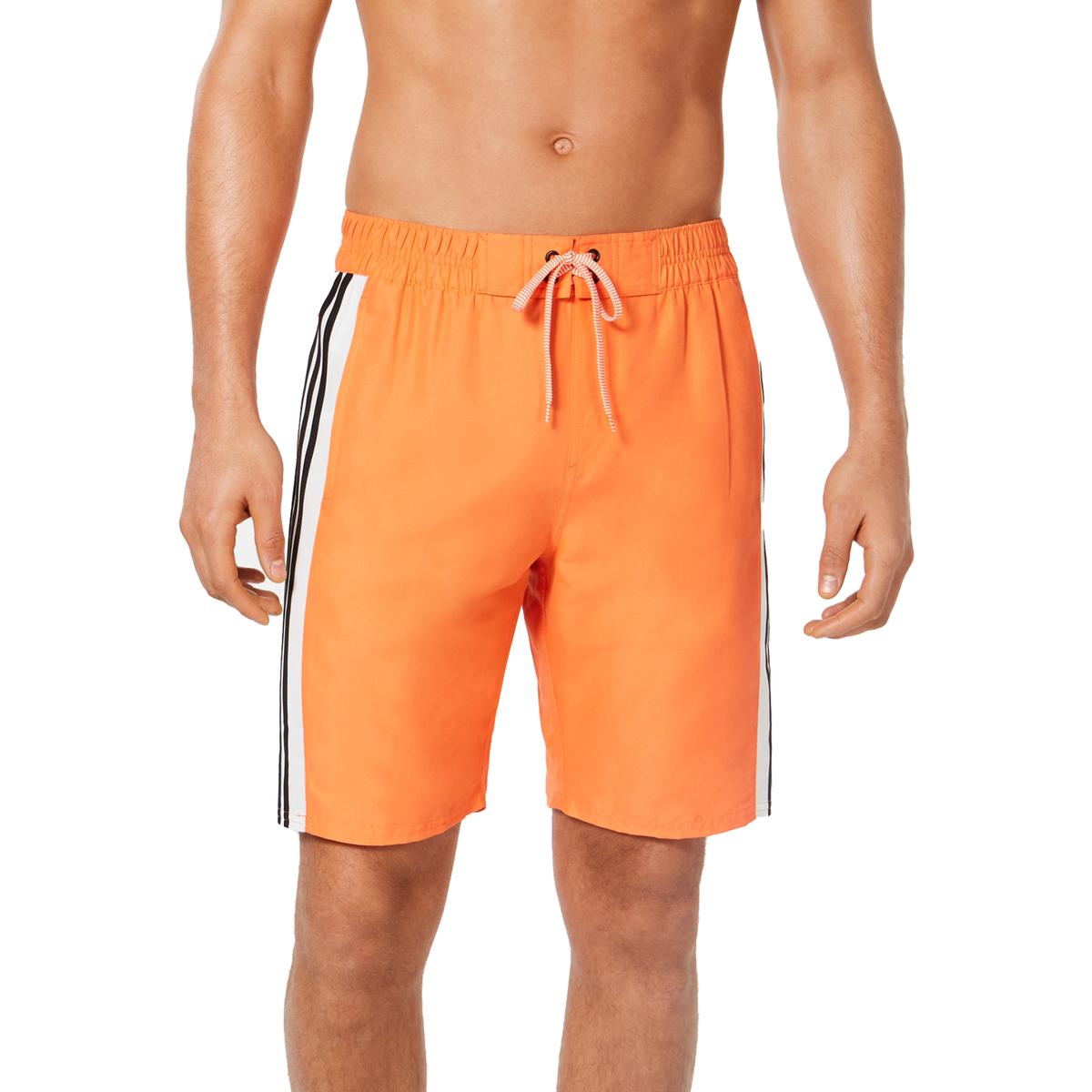 orange adidas swim shorts