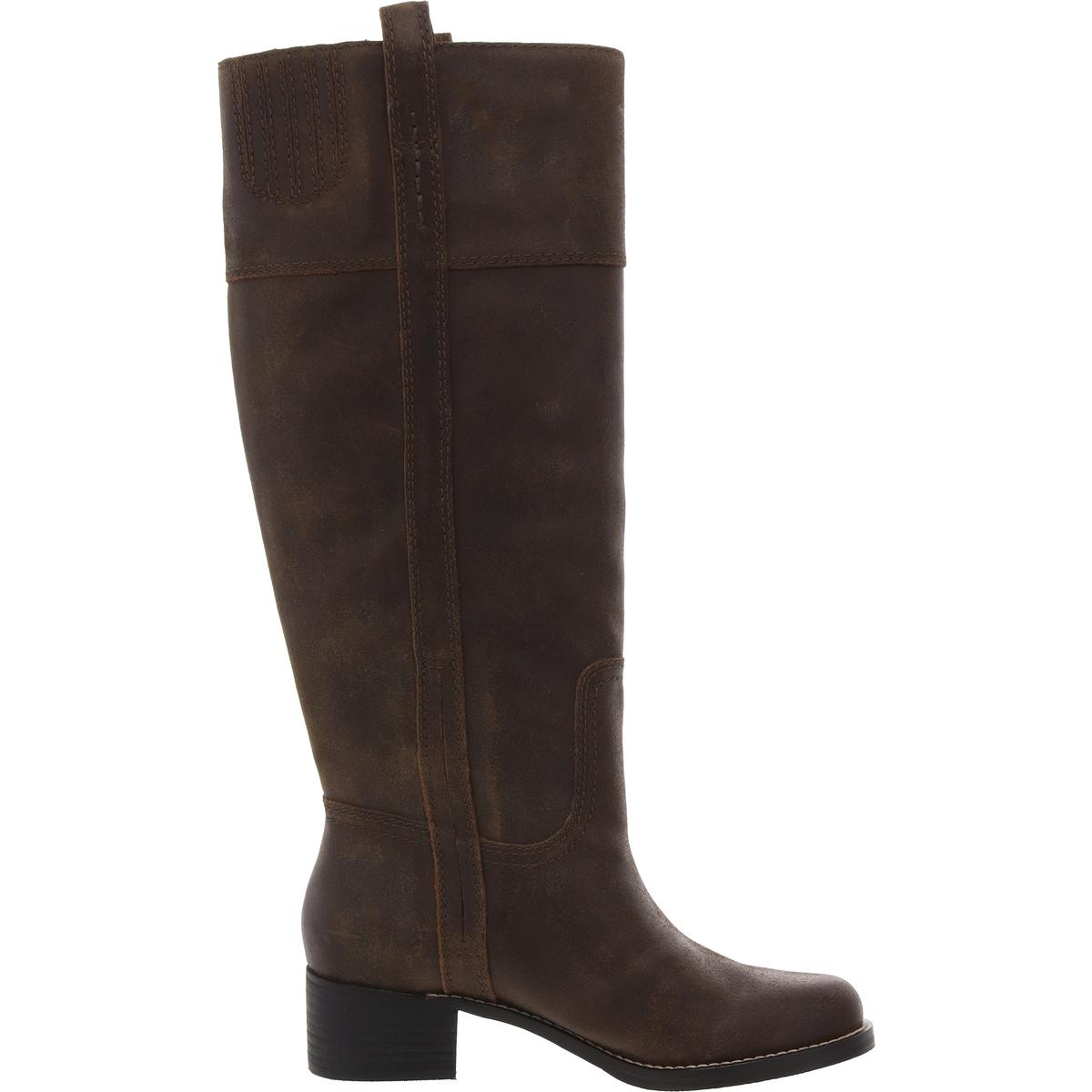 Lucky Brand Womens Hybiscus Leather Riding Tall Knee-High Boots Shoes BHFO 9370 - Picture 10 of 16