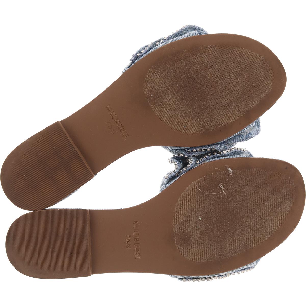 【レディース】Steve Madden Lilou Slide サンダル Amazon.com | Steve Madden Women's Lilou Sandal, Denim, 9.5