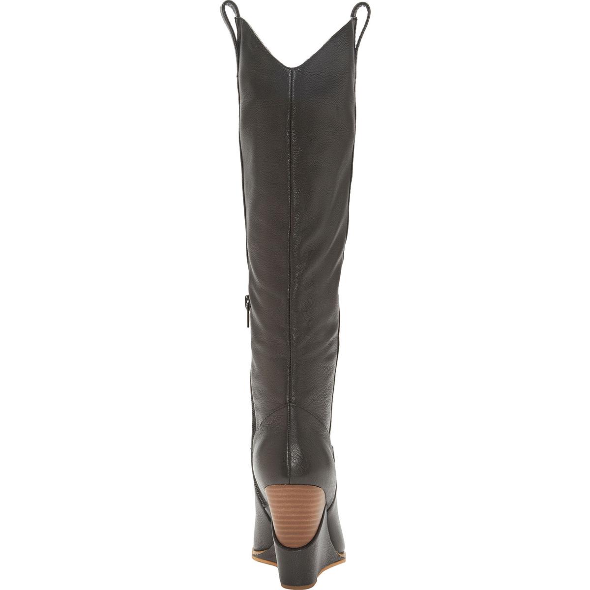 jessica simpson havrie leather tall wedge boot