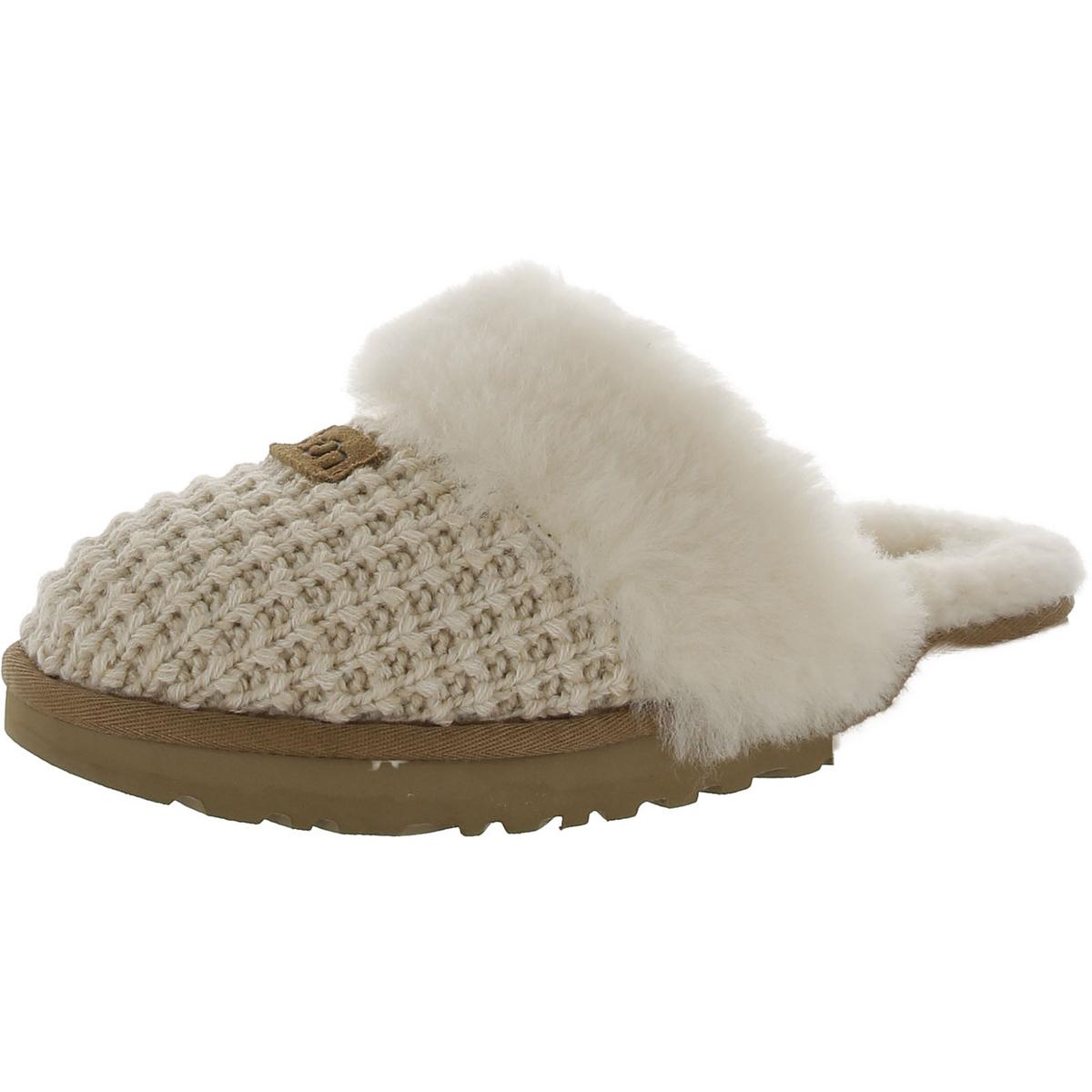 Женские уютные кожаные вязаные шлепанцы-слипоны Ugg BHFO 6205