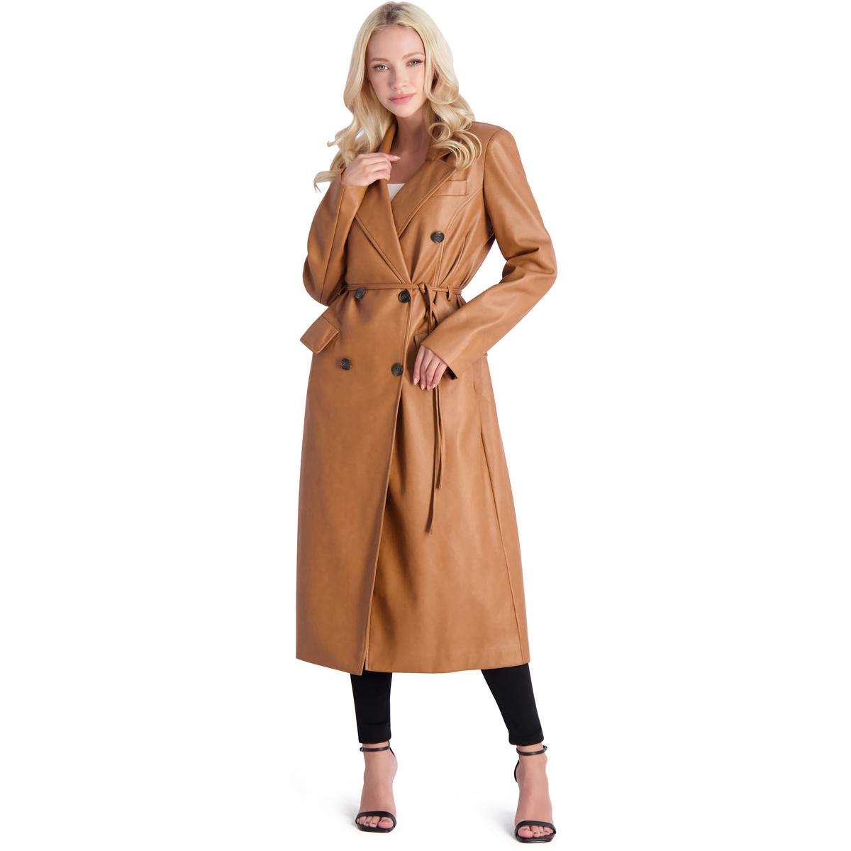 1/12 Female Leather Clothes Set Leather Trench Coat For Woman