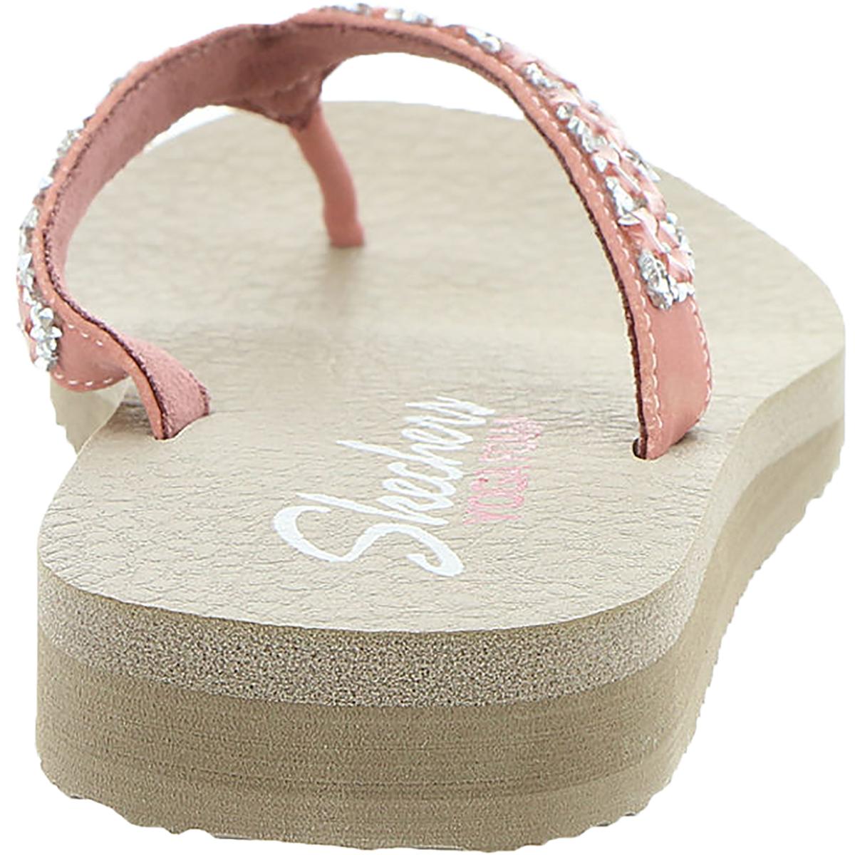 skechers meditation daisy flip flops