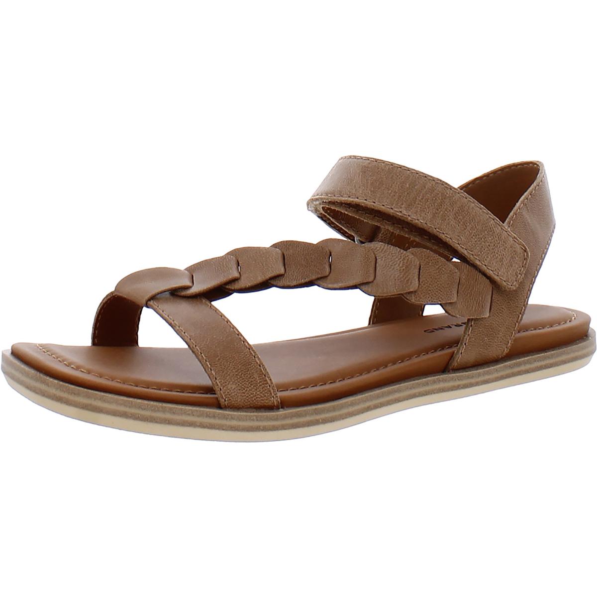 Счастливый бренд женские Natany кожа лодыжки ремень slingback обувь сандалии BHFO 5059